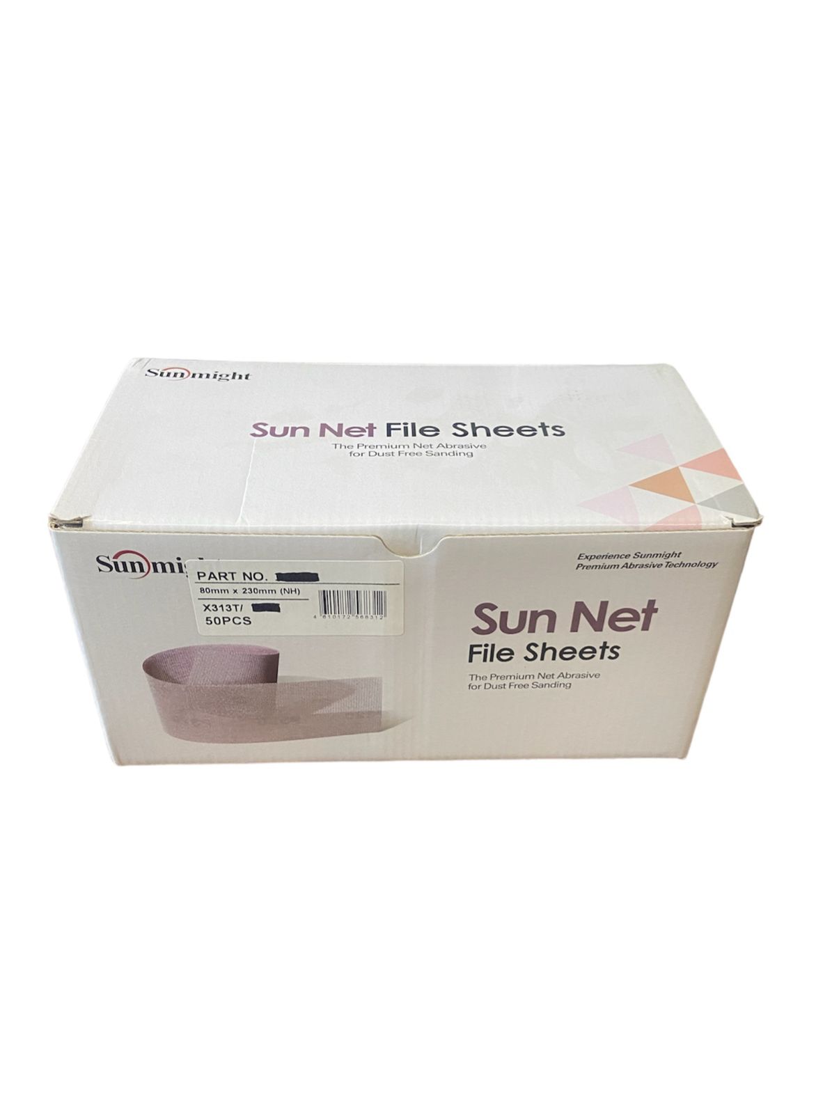 0b83862de647a76386b499524f595a5c.jpeg SUNMIGHT Шлифовальная полоска SUN NET X313T 80х230мм на липучке, сетка P80