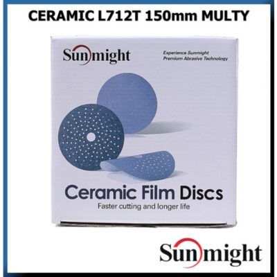 SUNMIGHT Шлифовальный круг CERAMIC L712T 150мм на липучке с мультипылеотводом P320