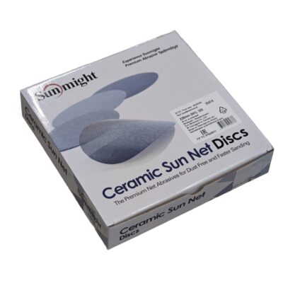 SUNMIGHT Шлифовальный круг SUN NET CERAMIC X713T 225мм на липучке, сетка P 320