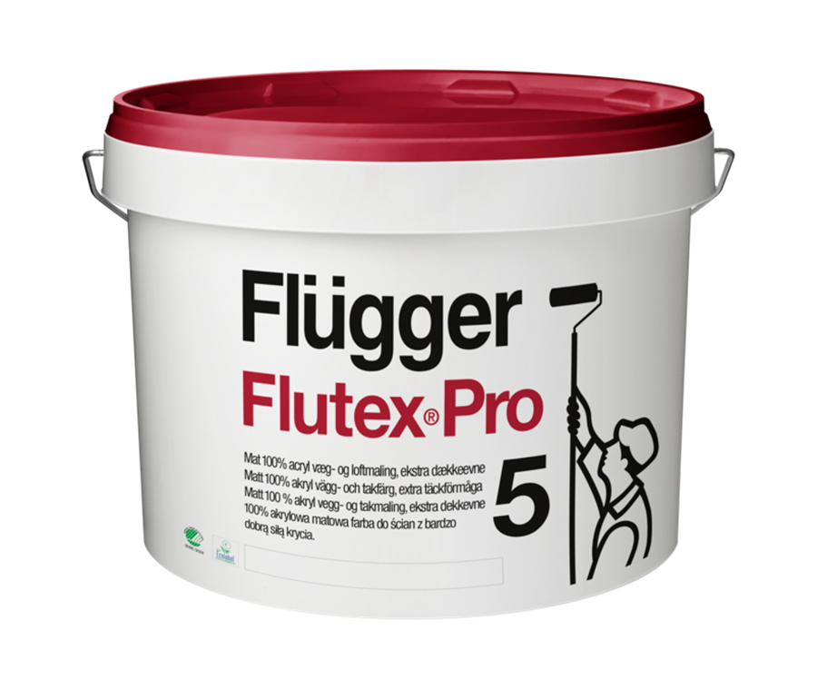 9b5ce5349135a45416b33ac23e091131.png FLUGGER Краска Flutex Pro 5 0,7 л база 3 матовая акриловая краска, с повышенной кроющей способностью