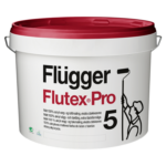 FLUGGER Краска Flutex Pro 5 9,1 л база 3 матовая акриловая краска, с повышенной кроющей способностью
