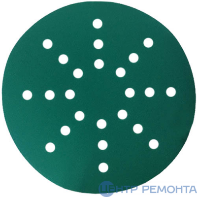 VOLCA EMERALD Диск абразивный, пленочная основа, 225 мм, 24 отв., P 80