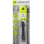 Лезвие сегментное Armero A512/318 Black, 18 мм, 5 шт