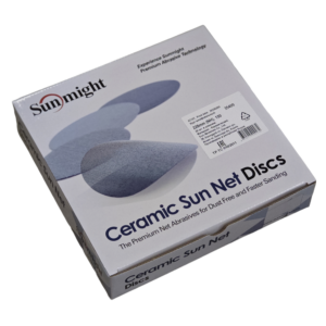 SUNMIGHT Шлифовальный круг SUN NET CERAMIC X713T 225мм на липучке, сетка P 150