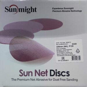 SUNMIGHT Шлифовальный круг SUN NET 225 мм на липучке, P120