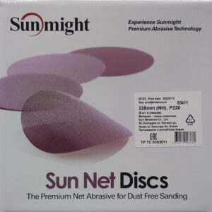 SUNMIGHT Шлифовальный круг SUN NET 225 мм на липучке, P220