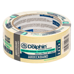 BLUE DOLPHIN Жёлтая малярная лента 48мм*50м
