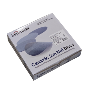 SUNMIGHT Шлифовальный круг SUN NET CERAMIC X713T 225мм на липучке, сетка P 80