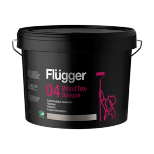 FLUGGER Краска 04 Wood Tex Täcklasyr 0,7 л база 1-полуматовая на водной основе с высокой степенью укрывистости