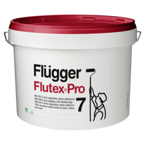 FLUGGER Краска Flutex Pro 7 2,8 л база 1 матовая акриловая краска, с повышенной кроющей способностью