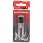 REDVERG Держатель для бит 1/4" х 60 мм магнитный с фиксатором RedVerg / 720691