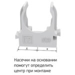 Крепеж-клипса для труб для монтажного пистолета серая в п/э d25 100шт