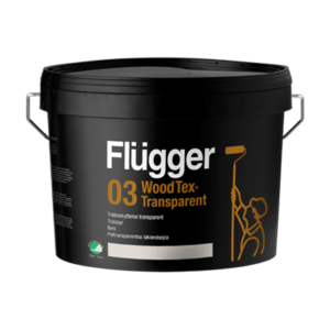 FLUGGER 03 Wood Tex Transparent 0,75 л база 11-лессирующая пропитка по дереву на водной основе