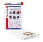 Мешки для пылесоса BOSCH GAS 25, KRESS 1400, ИНТЕРСКОЛ ПУ-32/1200, STARMIX FB20/25/35, AEG, FELISATTI, HITACHI, METABO, 5 шт., синтетические, не боятся мокрой пыли, бренд: OZONE, арт. MXT-308/5