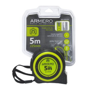 ARMERO Рулетка с двумя фиксаторами 5м/25мм