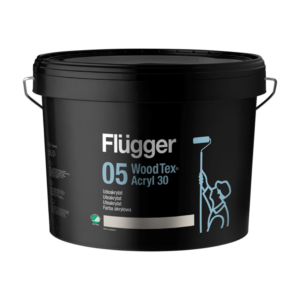 FLUGGER Краска 05 Wood Tex Akrylmaling 0,75 л база 1-акриловая полуматовая на водной основе с высокой кроющей способностью