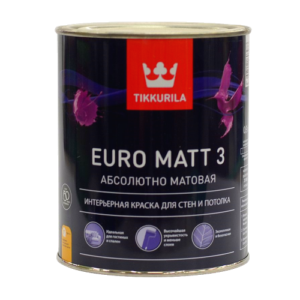 TIKKURILA Интерьерная краска для стен и потолка Euro Matt 3 А 0,9 л