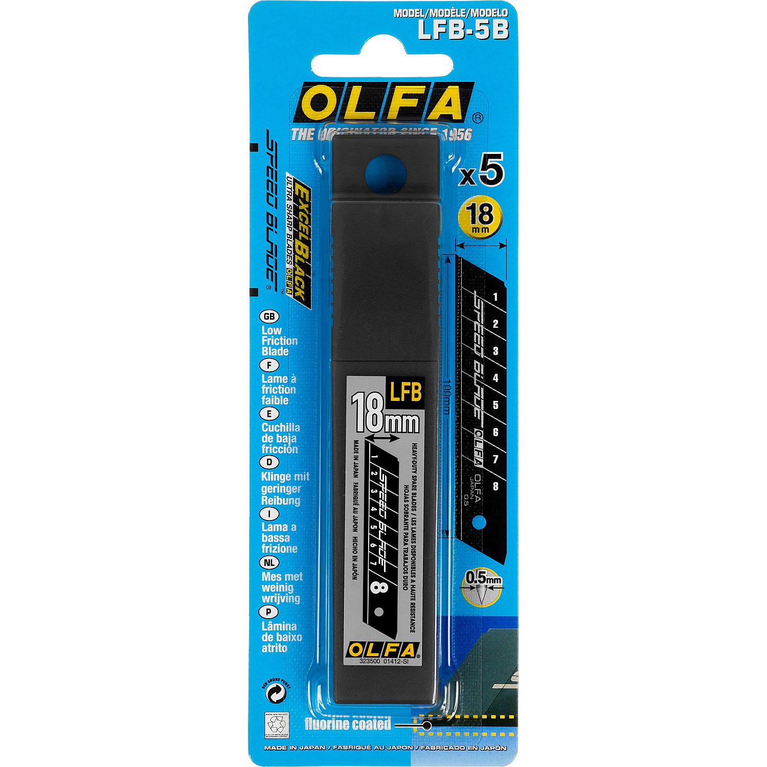 bf78eb4c2db0e91dcc1f95b130212b5e.jpg OLFA Лезвие сегментированное, тефлоновое покрытие 18 мм
