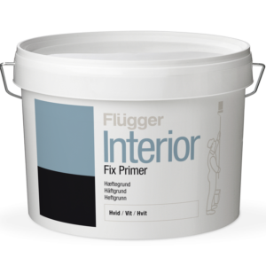 FLUGGER Грунт Interior Fix Primer 0,75 л акриловый матовый с высокой адгезионной способностью,обеспечивает оптимальное прилипание к с ложным основаниям