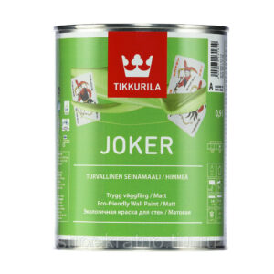 TIKKURILA Моющаяся интерьерная краска для стен и потолков JOKER A 0,9 л