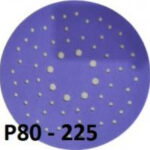 СМиТ CERAMIC violet шлифовальный диск на липучке; диаметр 225 мм P80 - 64 отверстий