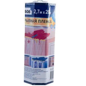UNIBOB Пленка защитная 2.7х20 м с малярной лентой диспенсер