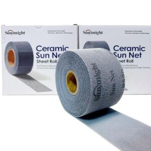SUNMIGHT Шлифовальный материал SUN NET CERAMIC в перфорир. рулонах 115мм х 10м на липучке, Р240м